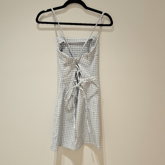 Garage Blue Gingham Paris Dress S - Picture 3 of 7